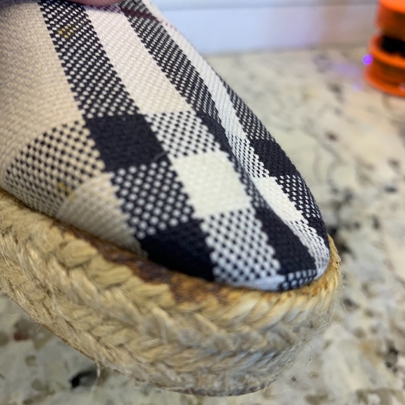 Burberry Nova Check Canvas Wedge Espadrilles - Picture 3 of 8